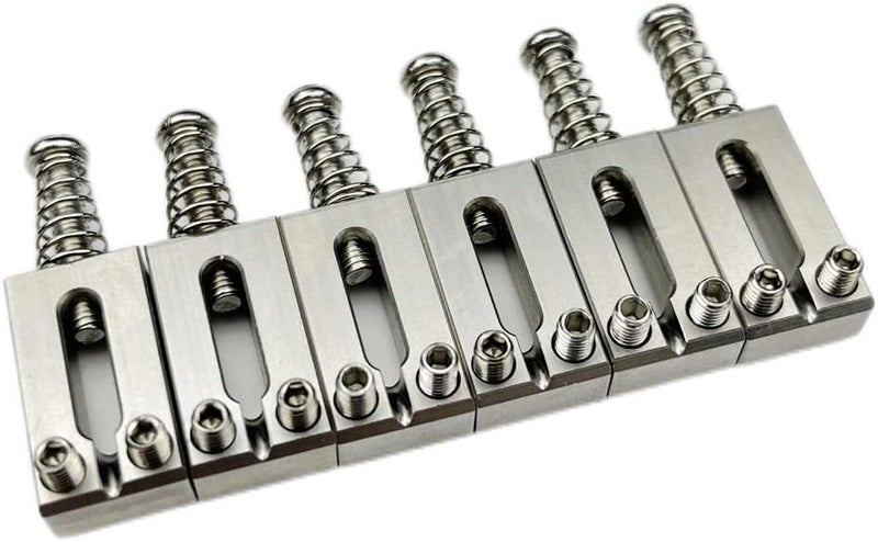 Kaynes 6PCS 10.5mm Guitar Bridge Saddles – Stainless Steel Tremolo Bridges Saddle for Fender Telecaster Tele Stratocaster Strat Style Electric Guitar Replacement (10.5mm) - Image 3